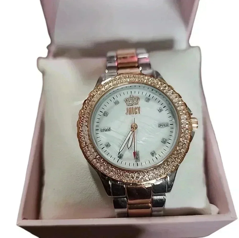 Juicy Couture  Y2k Two toned watch with rhinestones